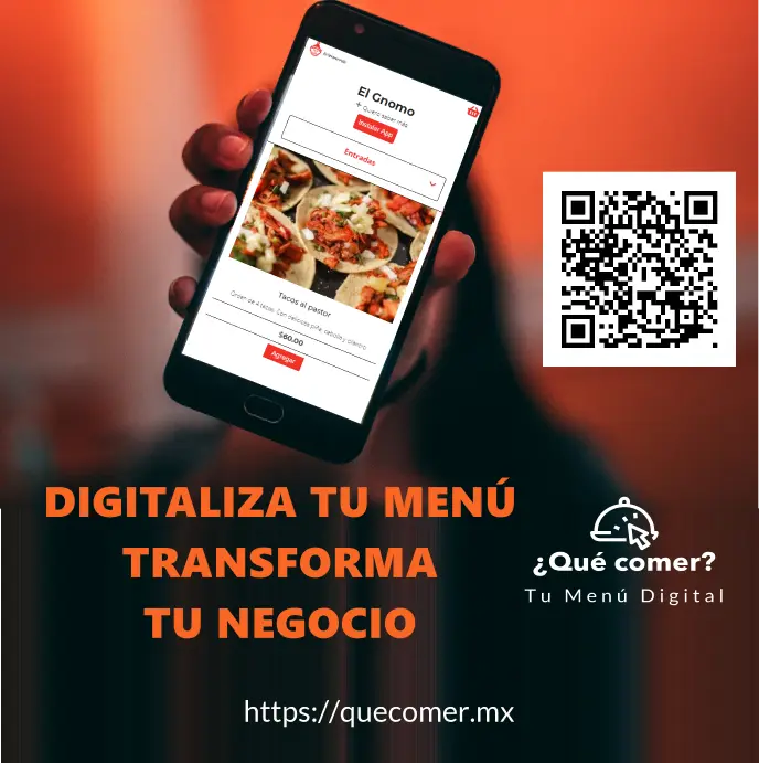 Digitaliza tu menú, transforma tu negocio